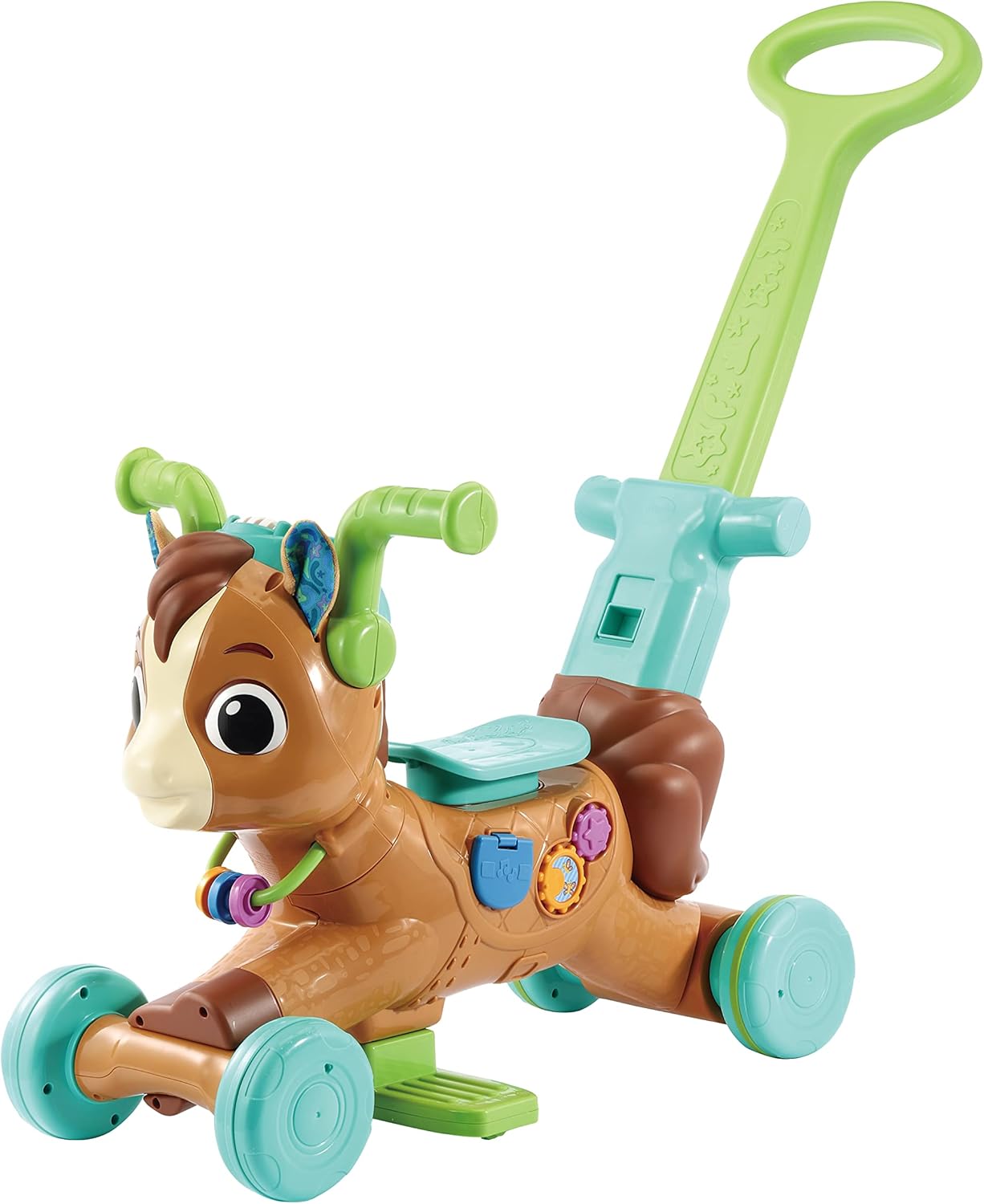 VTech 3-in-1 Bounce &amp; Go Pony | Interactive &amp; Educational Push, Ride &amp; Bounce Along Toy with Games | Suitable for Boys &amp; Girls 18-36 Months, English Version