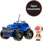 Super Mario vehiculo Carro Kart Racer con Figura Toad Desmontable