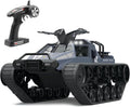 Mostop Remote Control Crawler High Speed Tank Off-Road 4WD RC Car 2.4 Ghz RC Army Truck 1/12 Drift Tank RC Tank for Kids Adults