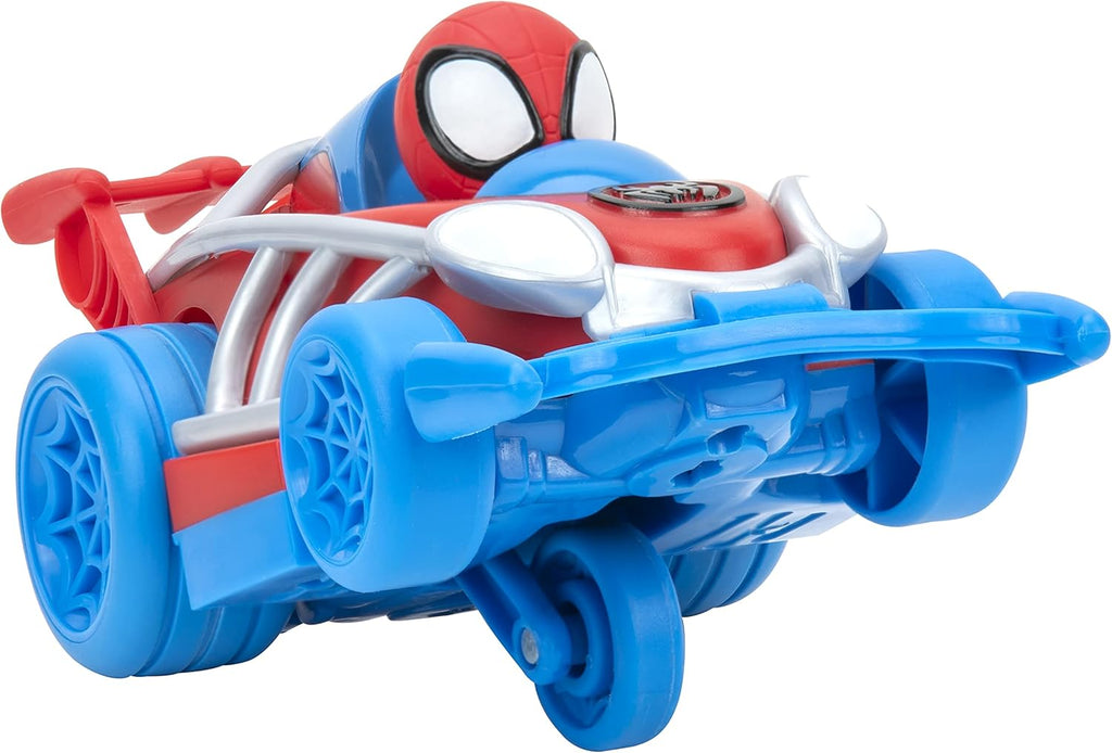 Jazwares Spidey and His Amazing Friends Webbed Wheelie Vehicle - Features Built-in Spidey Super Hero