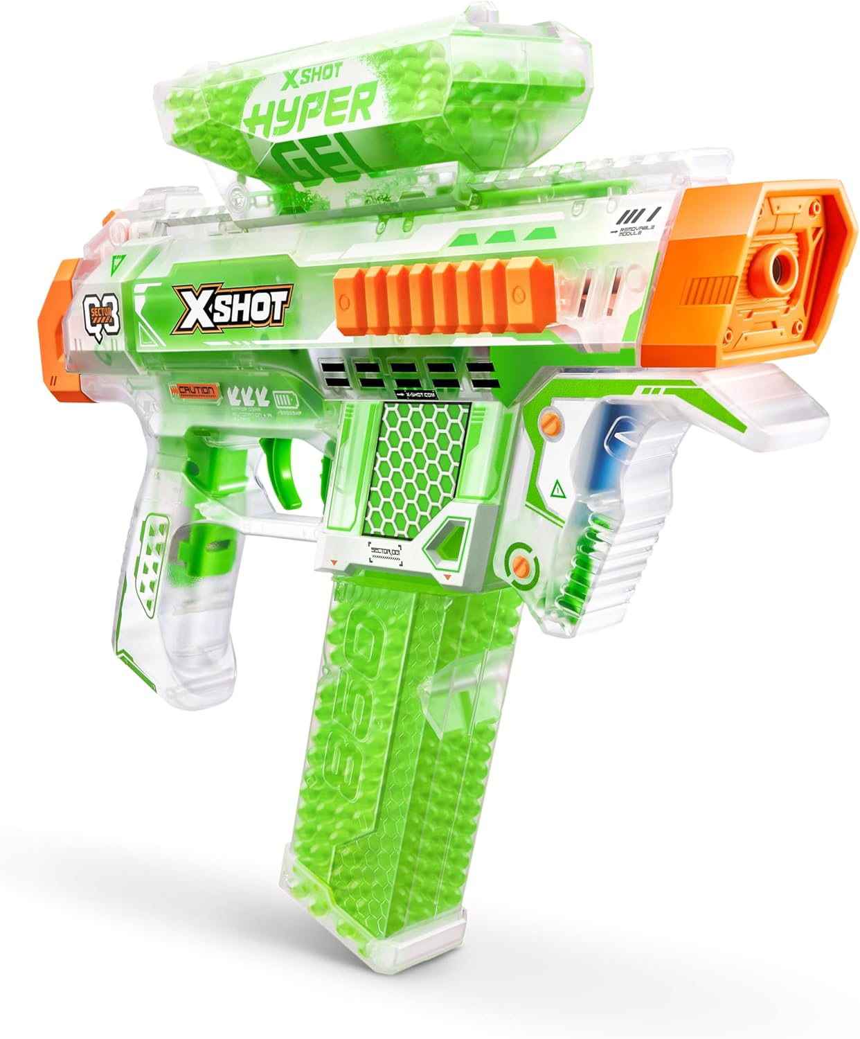 XSHOT Hyper Glow NightStrike Blaster (5,000) Pellets by ZURU, Motorized Blaster Outdoor Toy for Boys and Girls, Teens and Adults Aged 14+