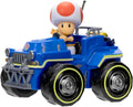 Super Mario vehiculo Carro Kart Racer con Figura Toad Desmontable