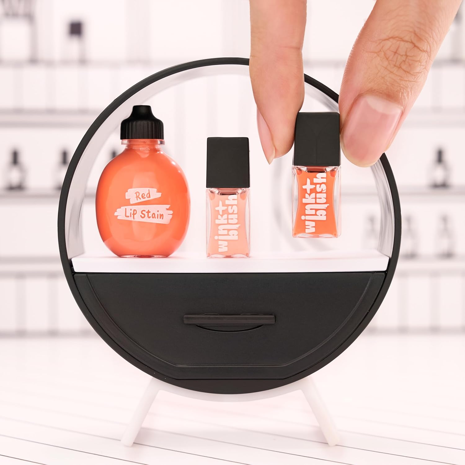 MGA's Miniverse - Make It Mini Makeup Series 1 (2 Pack) Mini Collectibles, DIY, Really Works, Real Cosmetic Products, Lip Stain, Nail Polish, Eyeshadow, Collectors, 8+