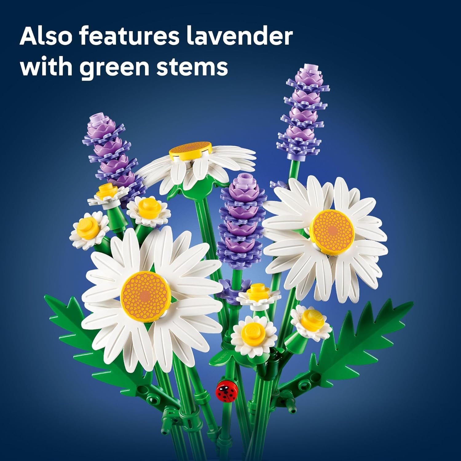 LEGO Botanicals Daisies Building Toy - Artificial Flowers Crafting Kit for Girls &amp; Boys, Ages 9+ - Gift for Easter Baskets - Kids Room Decor for Book Shelf or Desk - 11508