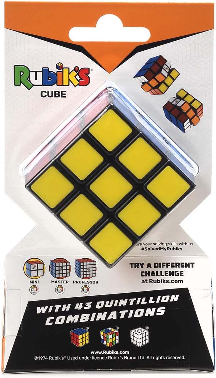 Rubik's Cube 3x3 Puzzle, Original Product, Includes Removable Mod Stickers to Customize, Toy for Kids Ages 8 and Up