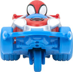 Jazwares Spidey and His Amazing Friends Webbed Wheelie Vehicle - Features Built-in Spidey Super Hero