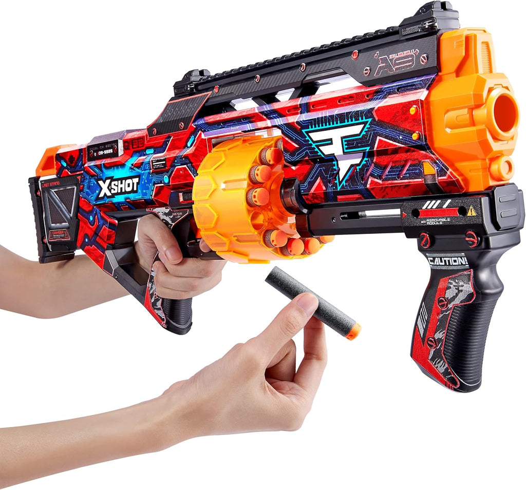 XSHOT Skins Last Stand Foam Dart Blaster - Faze Clan, 16 Darts by ZURU