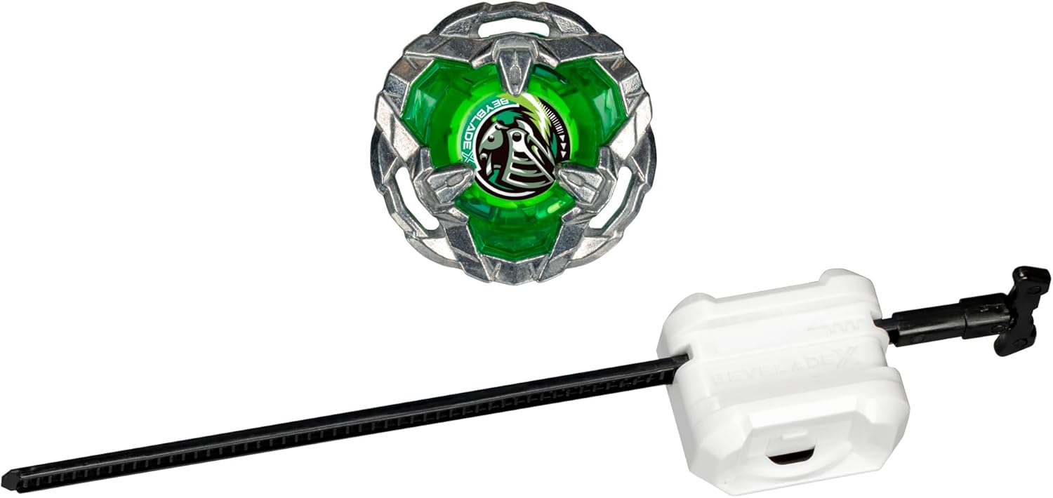 Beyblade X Helm Knight 3-80N Starter Pack Set with Defense Type Right-Spinning Top and Launcher; Battling Top Toys for 8 Year Old Boys and Girls