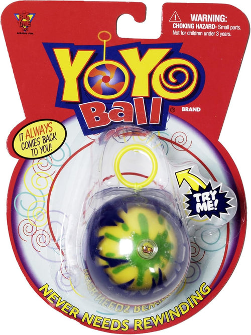 Big Time Toys Yoyo Ball Automatic Return Yoyo, Party Pack of 5, Assorted Colors and Patterns, Never Needs rewinding, New Twist on Old Fun, Enhances Motor Skills and Hand-Eye Coordination
