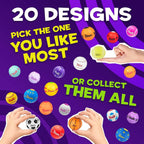 Original ZZZOPA Fidget Balls: GOALLL! Fidget Stress Ball from Fun Collection Fidget Toys for Kids: Throw it! 1/20 Collectibles 6 cm Fidget Stress Ball Kids’ Toys by P.M.I. Easter Basket Stuffer