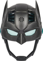 DC Comics, Máscara de Batman Armor-Up con Visor, más de 15 Sonidos y Frases, Luces, Disfraz de Halloween para Niños, Juego de Rol para Niños y Niñas de 4 años en Adelante