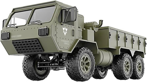 6wd All-Terrain Off-Road Rc Truck with Transport Function Led Headlights Hollow Tires & Explosion-Proof Body for Rugged…