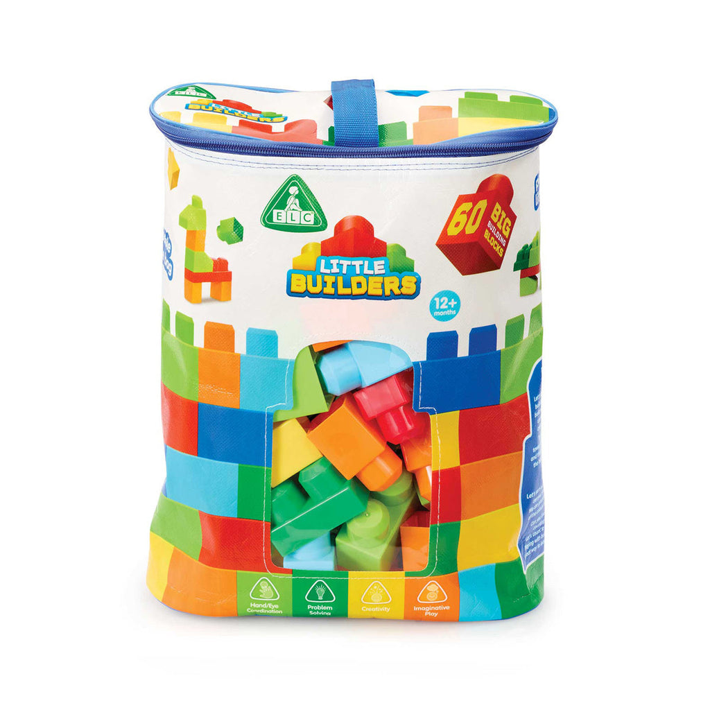 Early Learning Centre Little Builder Big Building Blocks Colour Bag 60