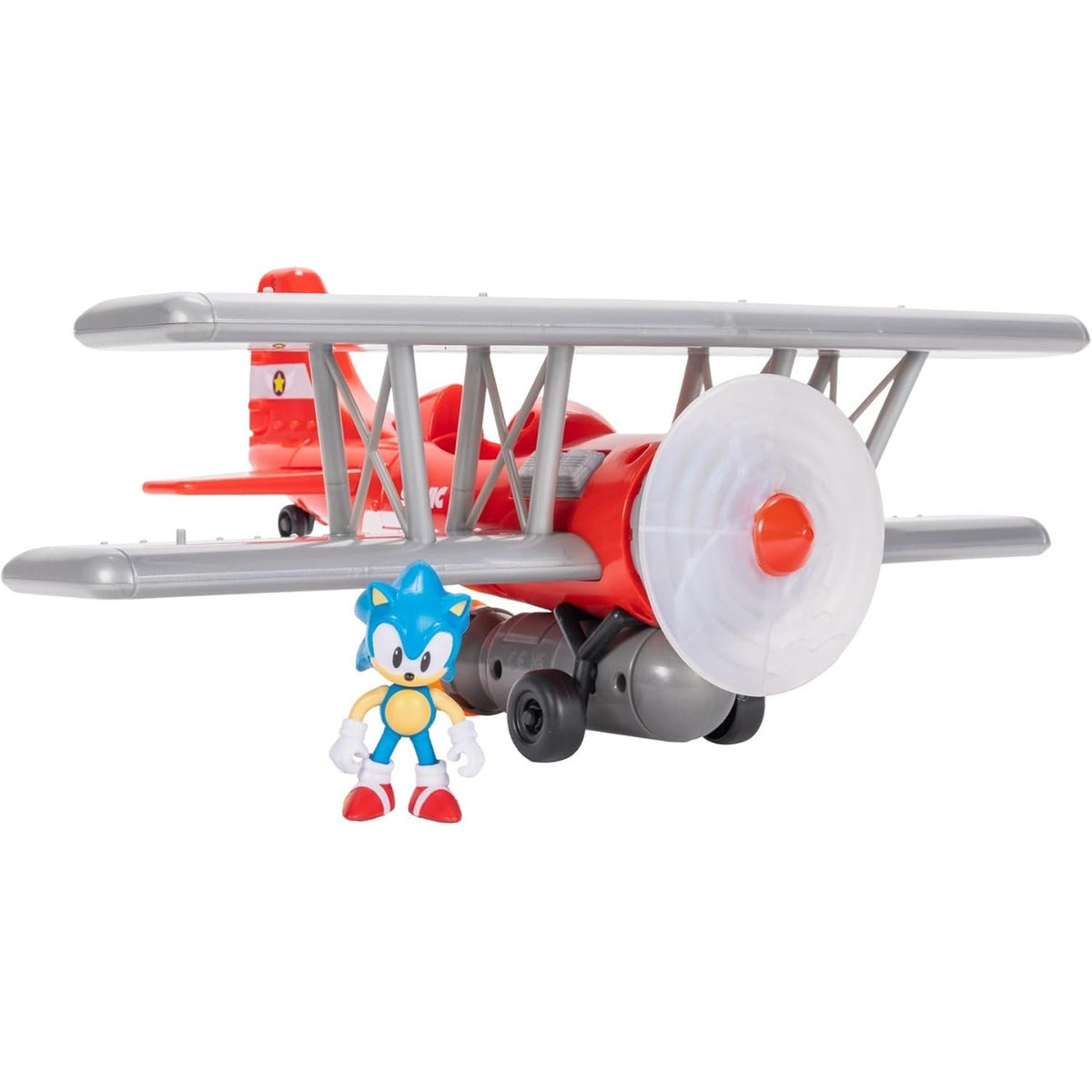 Sonic The Hedgehog Tornado Biplane Playset with 2.5" Sonic Action Figure