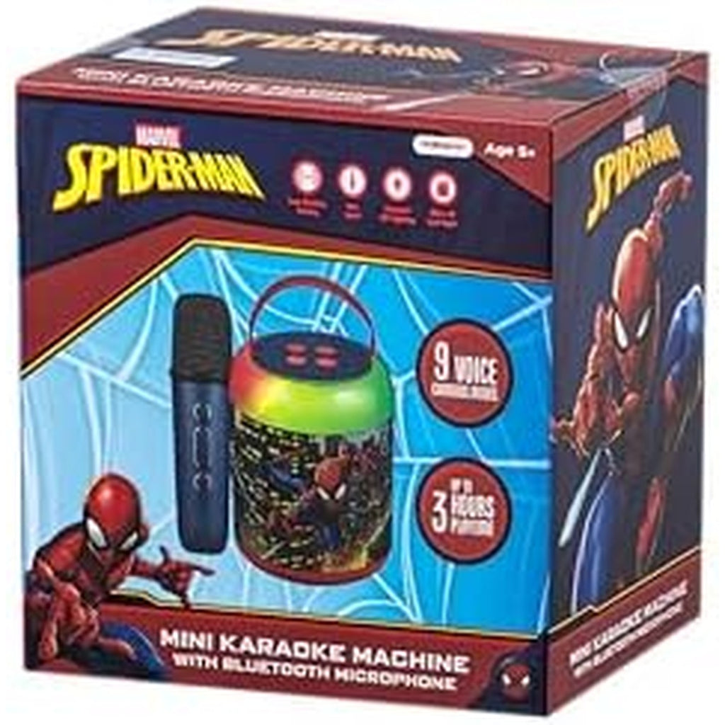 Marvel Spider-Man LED Karaoke Speaker with Microphone