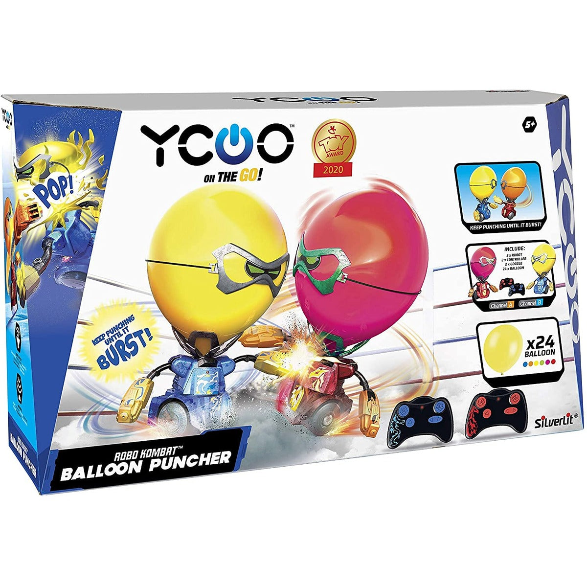 SilverLit 88039 Robo Kombat Balloon Puncher, Mixed Colours