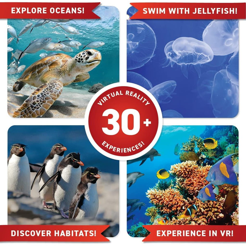 Abacus Brands Virtual Reality Oceans! Gift Box - Illustrated Interactive VR Book and STEM Learning Activity Set - for