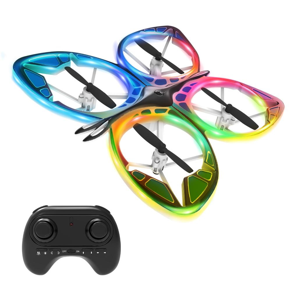 Sam Toys - Butterfly Drone 2.4ghz Remote Control Mini Quadcopter With Led Lights