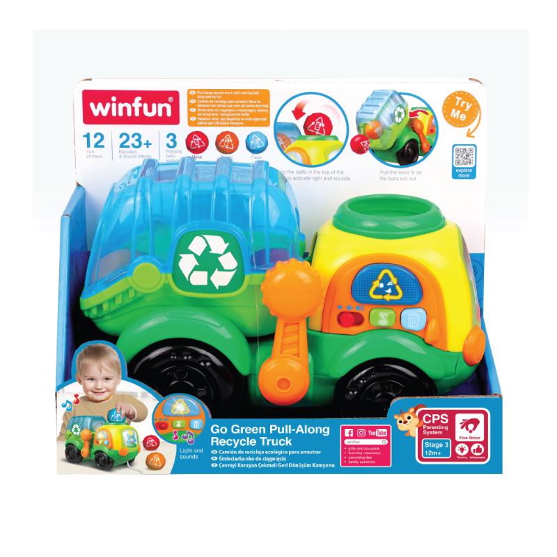 WinFun - Go Green Pull-along Recycle Truck