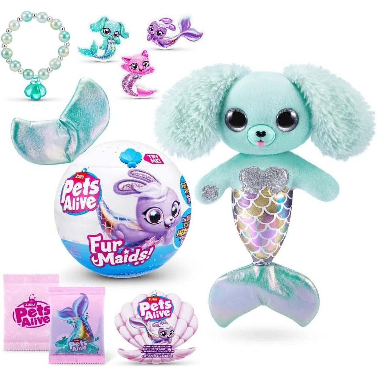S001-PETS Alive-FURMAIDS-Series 1-Plush-Shrink WRAP,8PCS/CTN