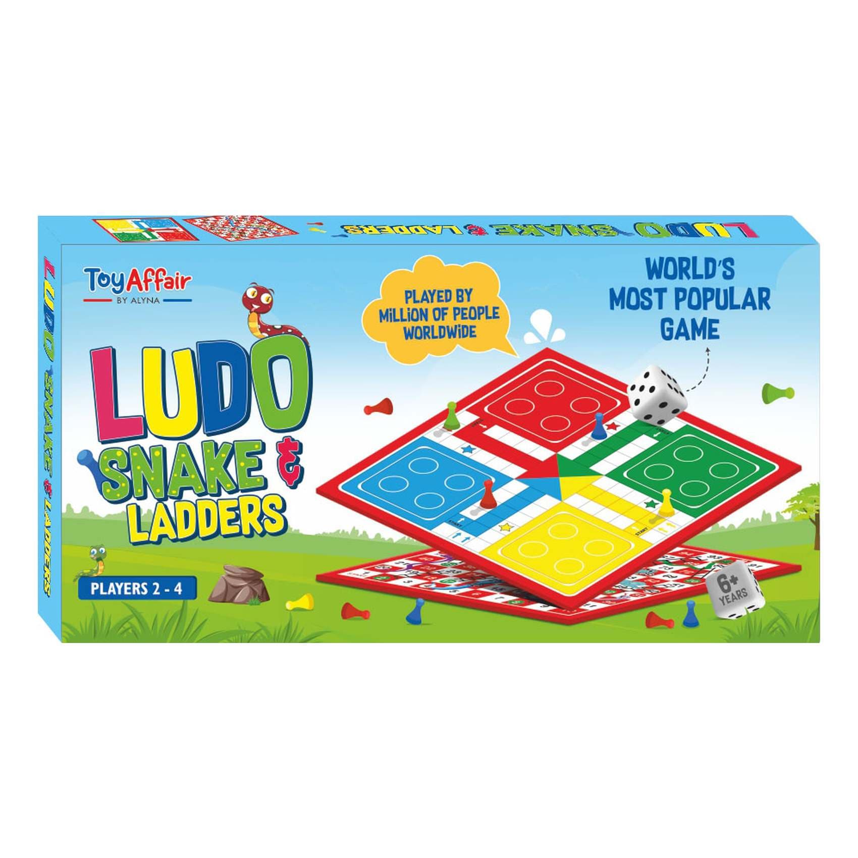 Toy Affair 2-in-1 Family Ludo with Snake and Ladders, 6 Years+, 18 inch