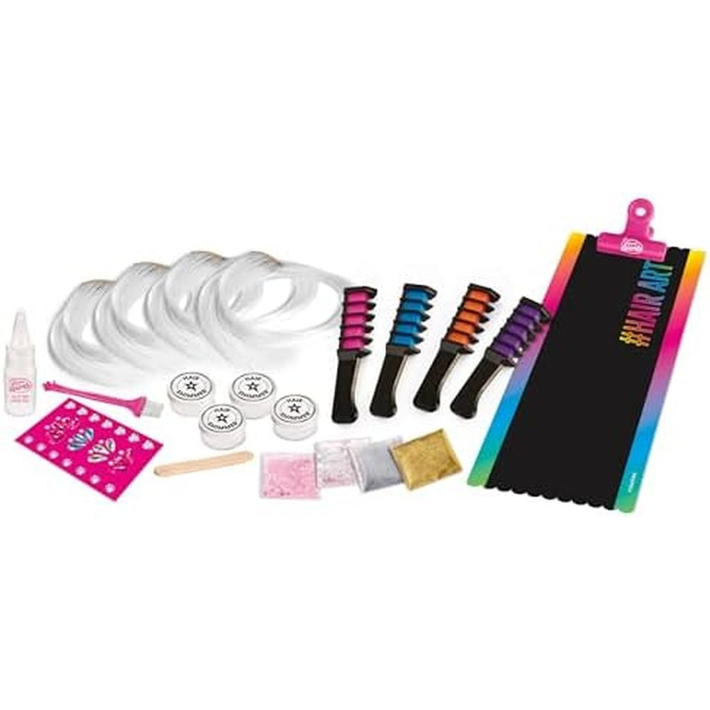 Shimmer N Sparkle Color FX Hair Extension Studio Kit with 4 Clip