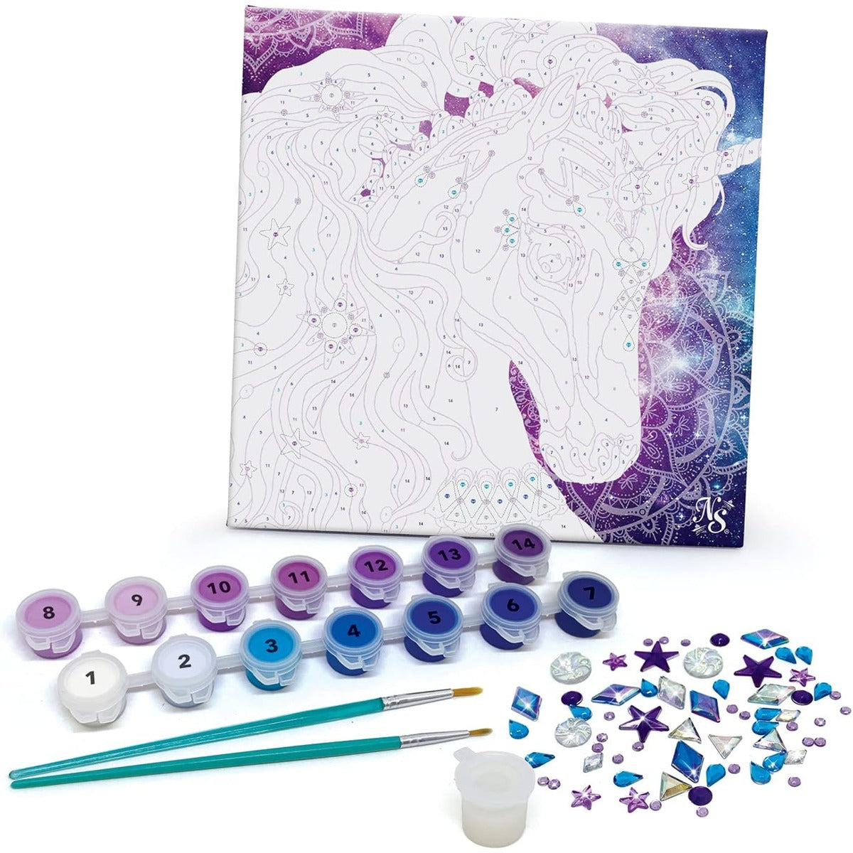 Nebulous Stars NS11421 Paint-by-Number on Canvas Nebulia & Horse