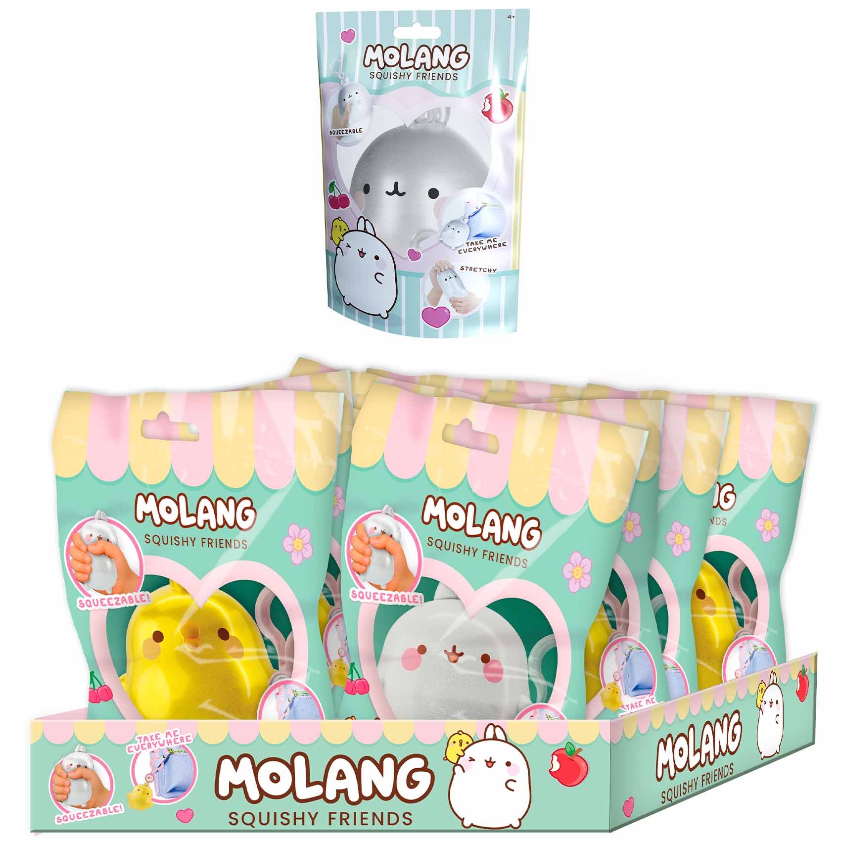 Molang and Piu Piu Squishy Friends Blind Bag, Assorted Collectible Toy