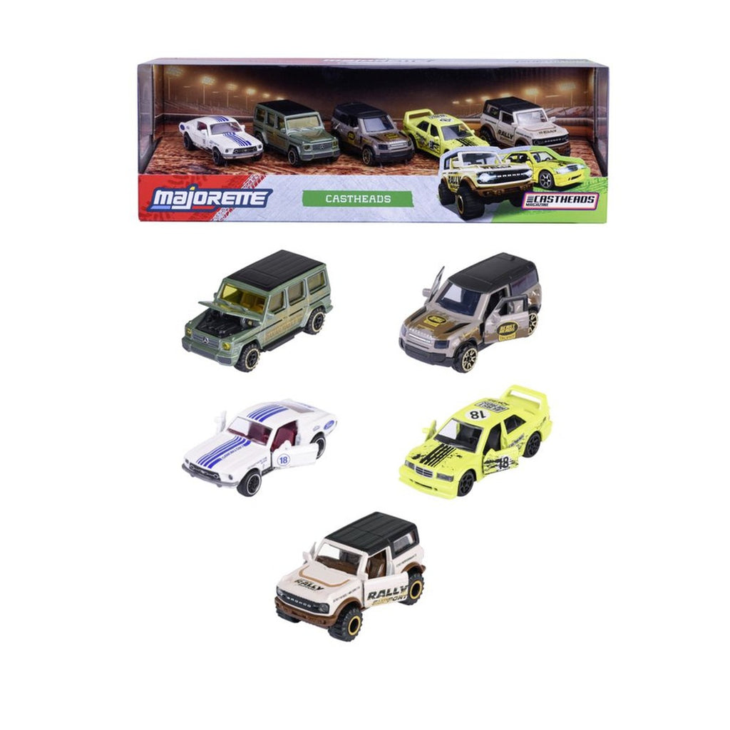 Majorette - Castheads 5 Diecast Metal Toy Cars