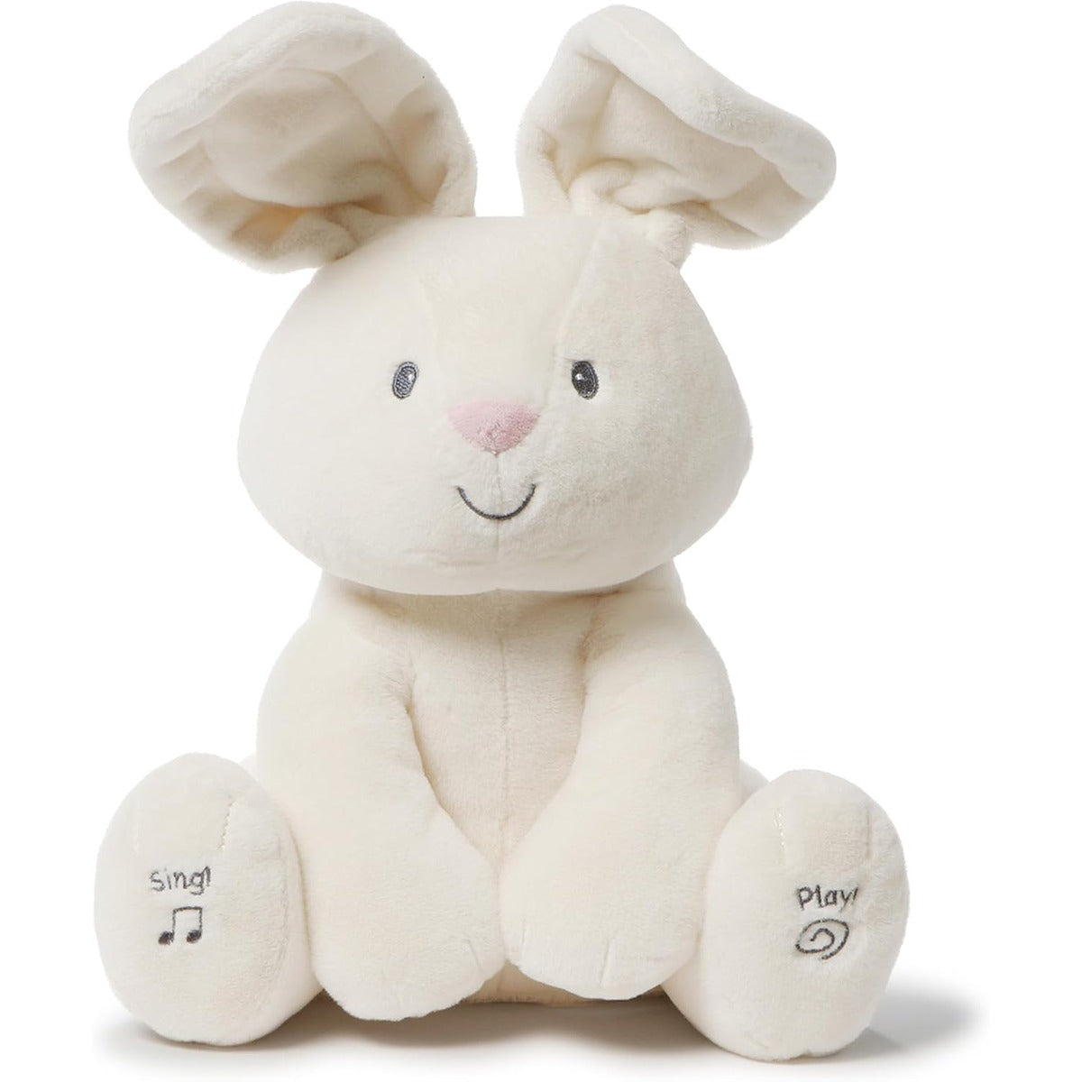 GUND Baby Flora The Bunny Animated Plush, Singing Stuffed Animal Toy for Ages 0 and Up, Cream, 12" (Styles May Vary)