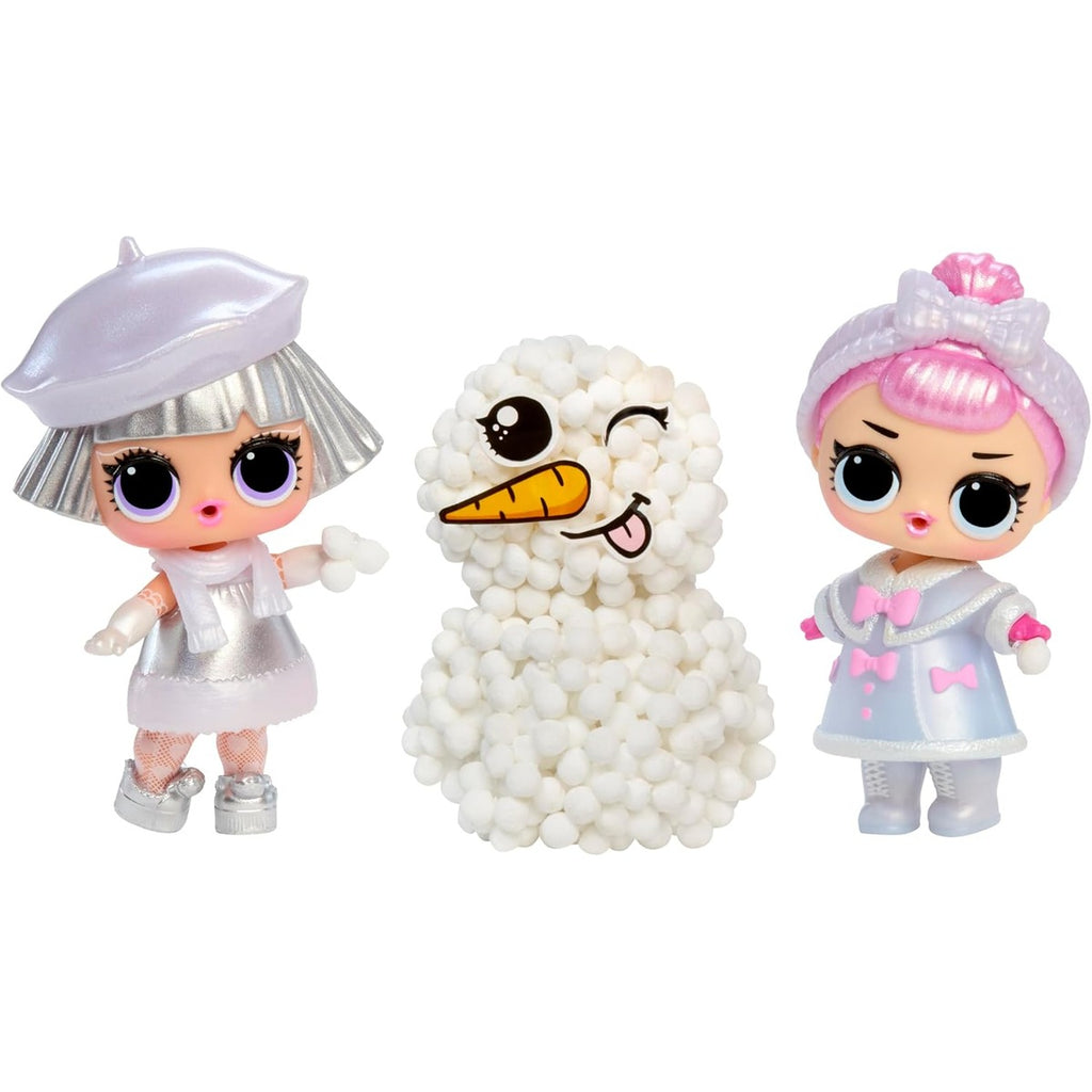 LOL Surprise Winter Snow Dolls Series 2 Collectible Tots with Outfits, Accessories, Snowball Style Packaging, Stickable Snow Play, Unboxing Toy Gift for Kids Girls Holiday Surprise Collection