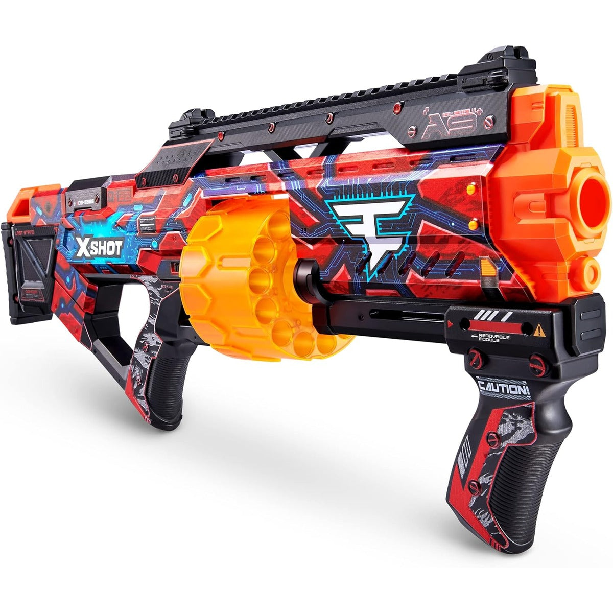 XSHOT Skins Last Stand Foam Dart Blaster - Faze Clan, 16 Darts by ZURU