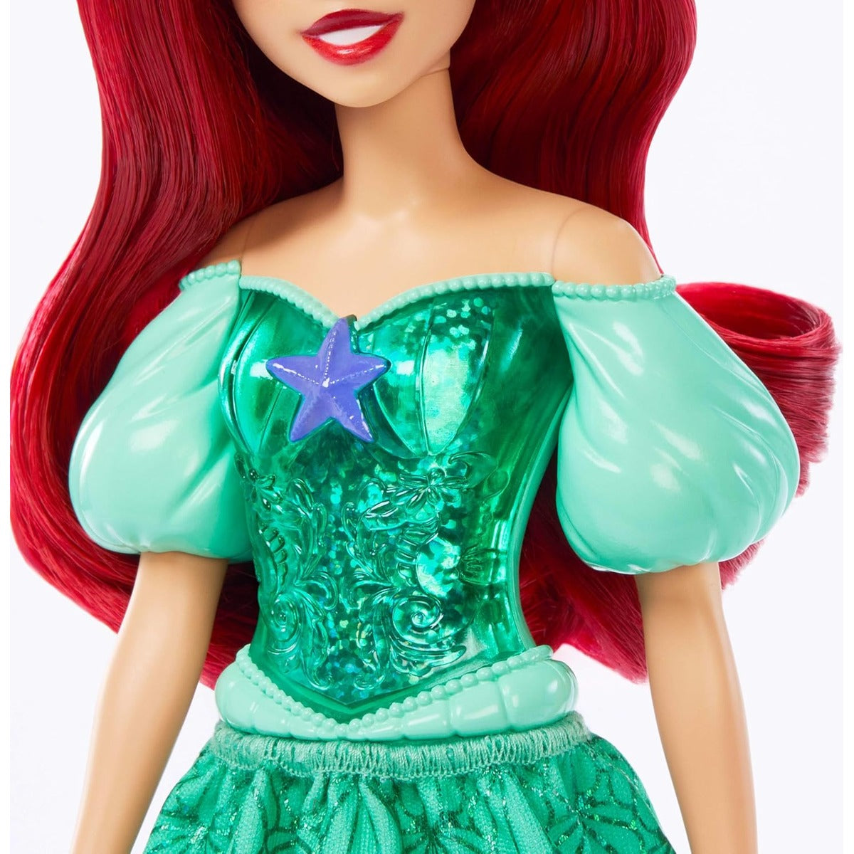 Mattel Disney Princess Ariel Doll in Sparkling Fashion with Removable Skirt