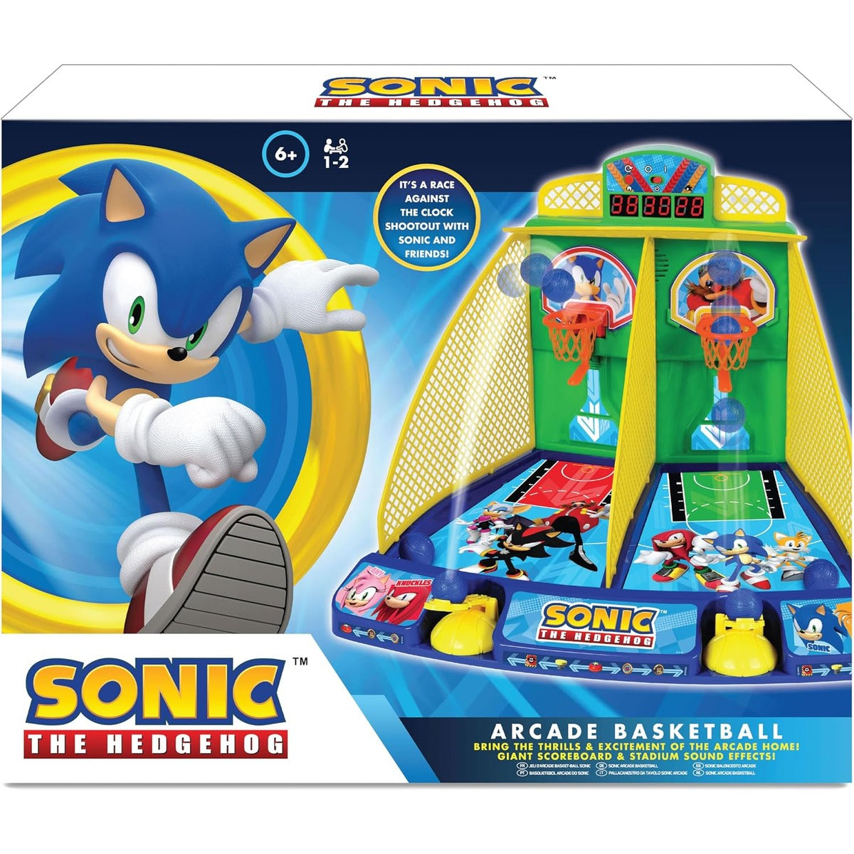 Merchant Ambassador Sonic Electronic Arcade Basket Ball Premium Series ! Retrogaming Fans! Electronic Scoreboard and official Soung! Age 6+ and Above