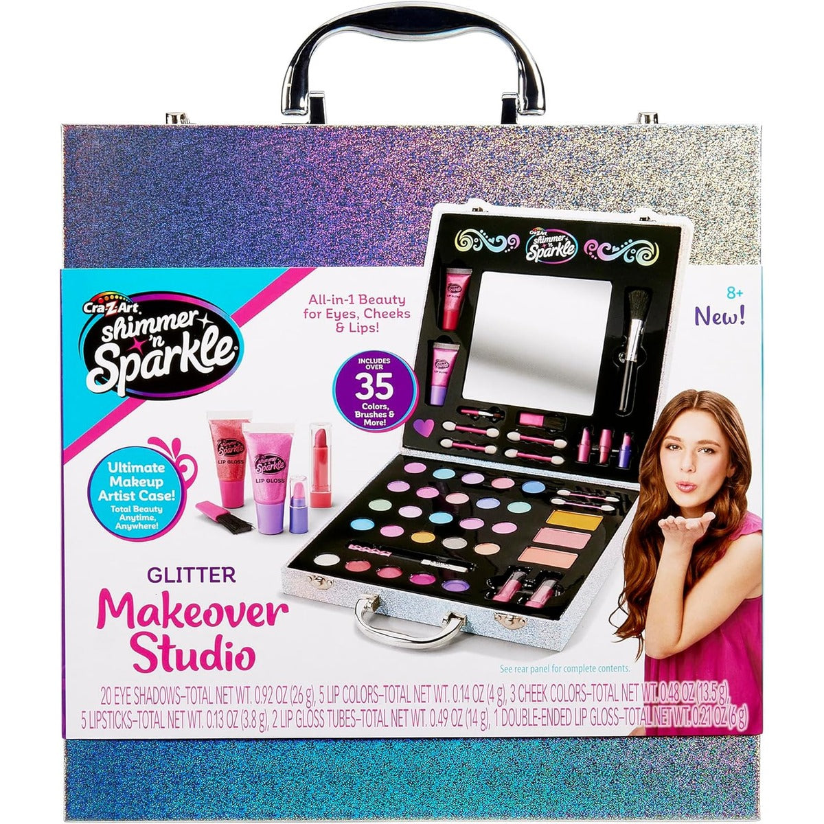 Shimmer 'n Sparkle Glitter Makeover Studio Beauty Kit