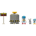 Sonic The Hedgehog 2.5" Level Clear Diorama with Sonic, flicky & Pocky
