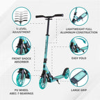 SPARTAN Extreme 180Mm Folding Scooters Orange,200mm