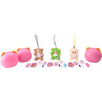 JollyPop Kitten FunPop Collectibles Plush Toy for Kids, Includes Dress Up Accessories, Character Cards, Cute Pastel