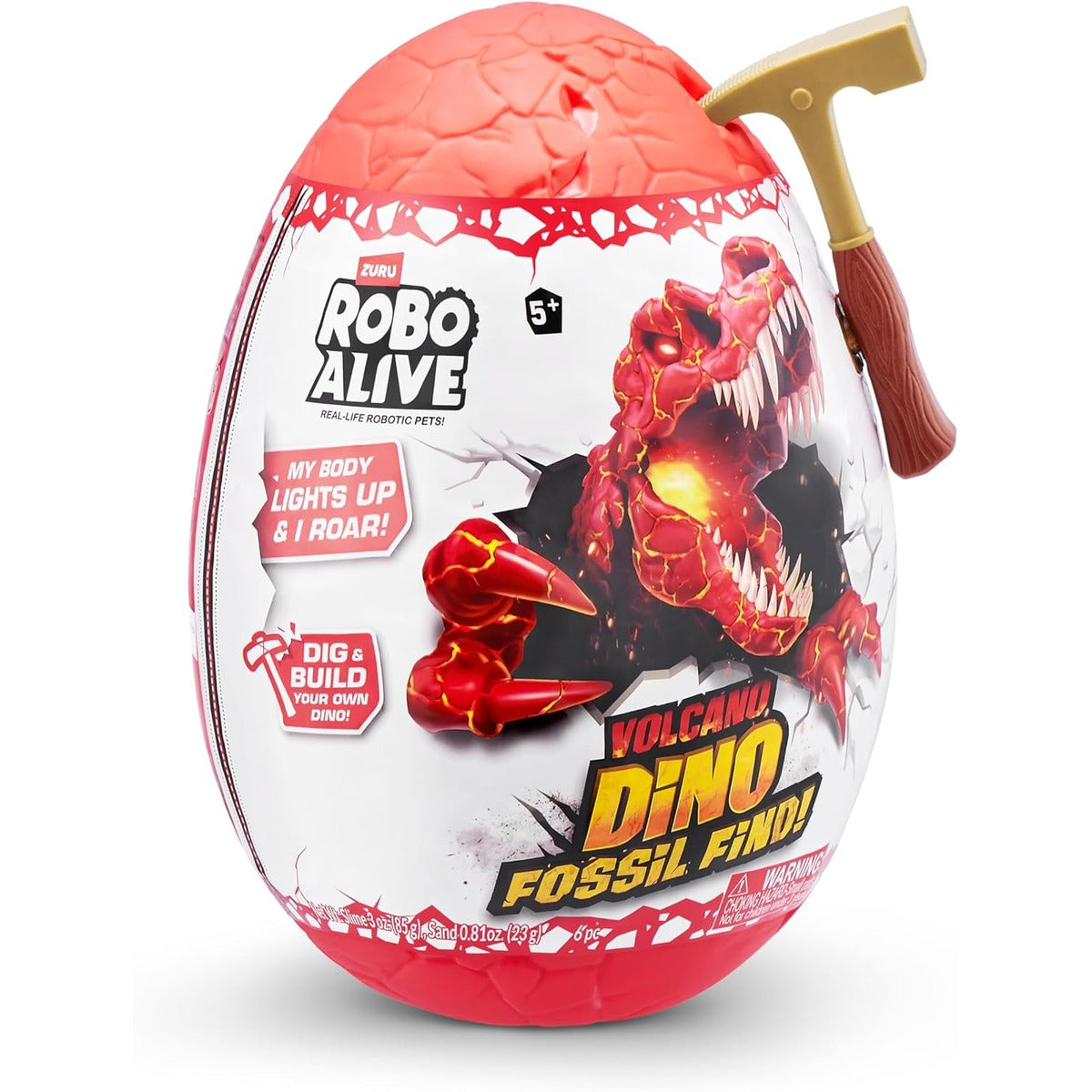 Robo Alive Dino Fossil FIND Series 2 Surprise Dinosaur Egg Volcano