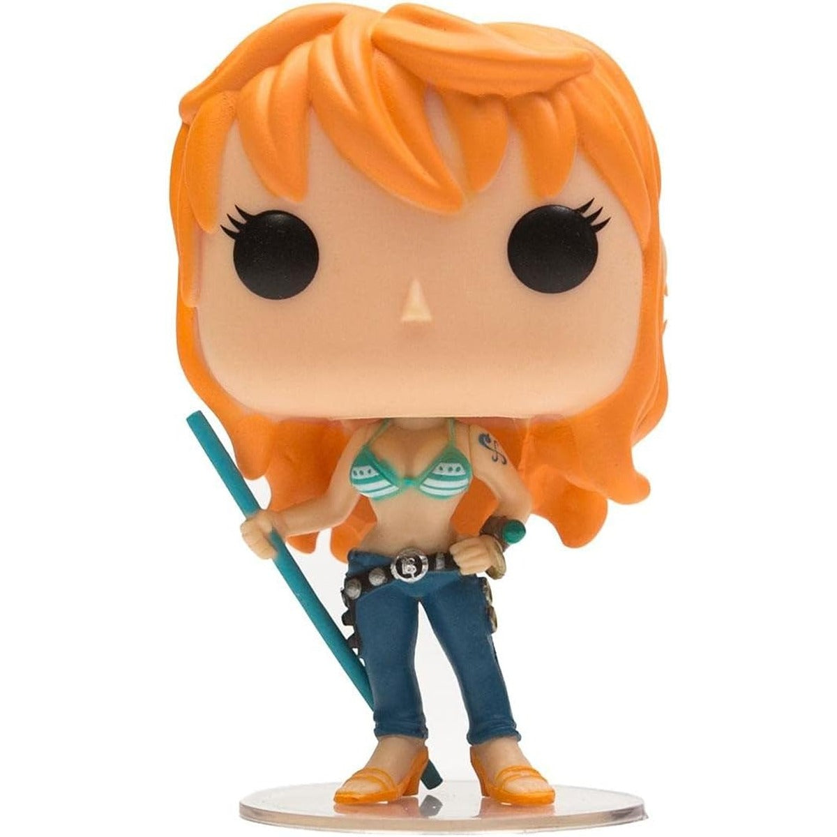 POP One Piece - Nami Funko Pop! Vinyl Figure (Bundled with Compatible Pop Box Protector Case) Multicolor 3.75 inches