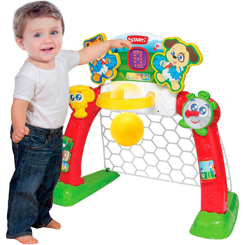 Winfun: 4-in-1 Sports Center - 4 Modes: Soccer, Basketball, Bowling, &amp; Golf, LED Screen, Transforming Interactive Toy, Toddlers &amp; Kids Ages 18mo+