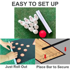 Mini Kids Bowling Set - Bowling Pins & Ball Game Set - Full Bowling Alley Games Toys & Score Cardfor Kid Age 5+ & Adult - Home Indoor Outdoor Backyard Lawn Yard (10 Pins, 1 Ball, 1 Lane Mat)