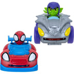 Marvel Spidey and his Amazing Friends Little Vehicle 2-Pack - 5” Disc Dashers Featuring Spidey Vs Green Goblin - Amazon Exclusive
