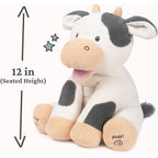 Baby GUND Buttermilk the Cow Animated Plush, Singing Stuffed Animal Sensory Toy, Sings Old MacDonald and Teaches Animal Sound