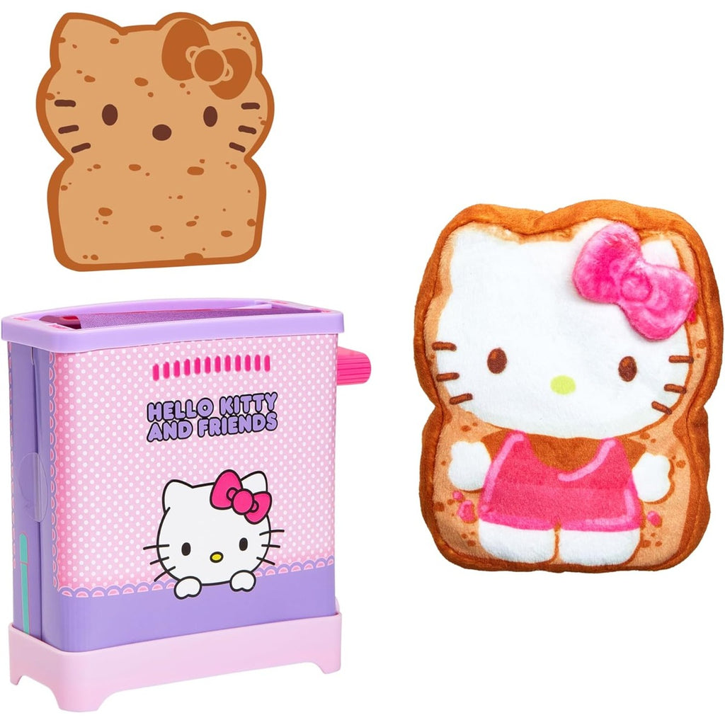 Cookeez Makery Hello Kitty and Friends Toasty Treatz Toaster | Squishy, Scented Plush Surprise | Pop-in-Bread, 6 Collectible 