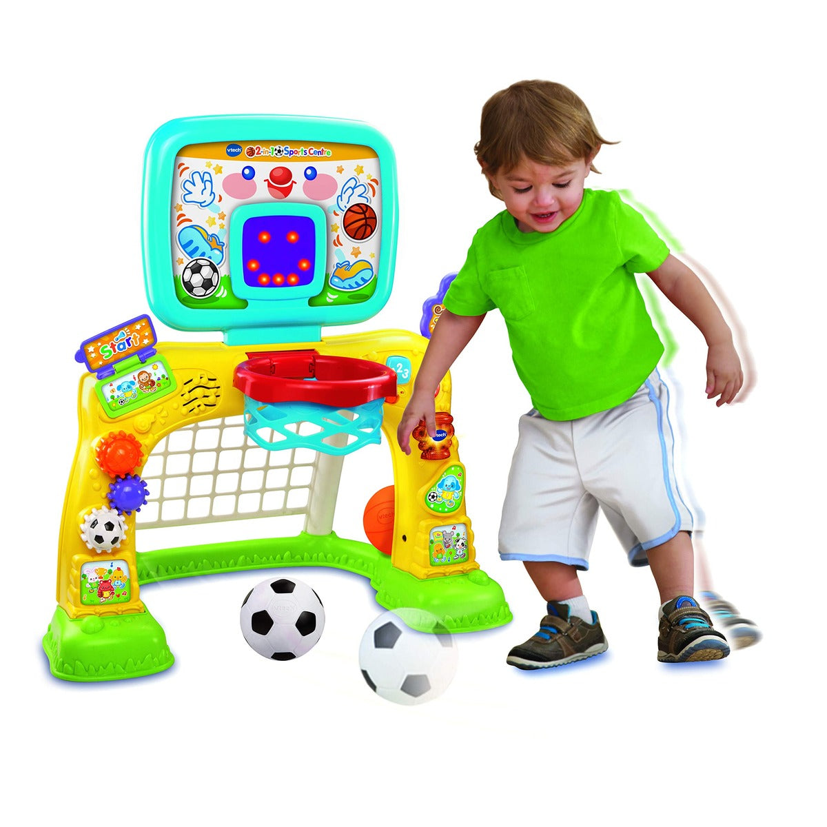 VTech 2-in-1 Sports Centre, Baby Interactive Toy with Colours and Sounds