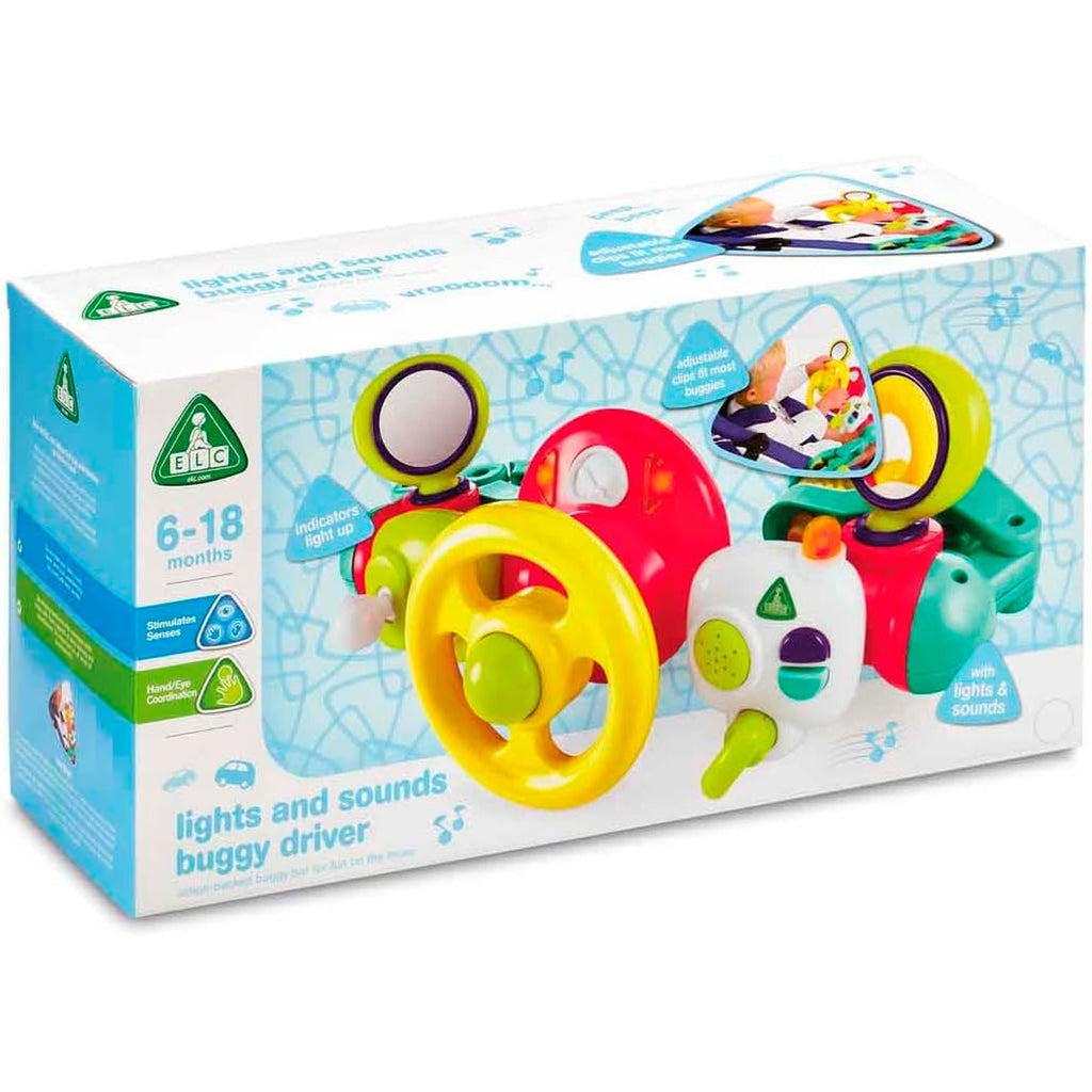 Early Learning Centre Development Wall Light and Sound Buggy Driver Battery Operated, Push Chair Fun, Activity Toys, Lights & Sound, Imaginative Play, 1 Years +