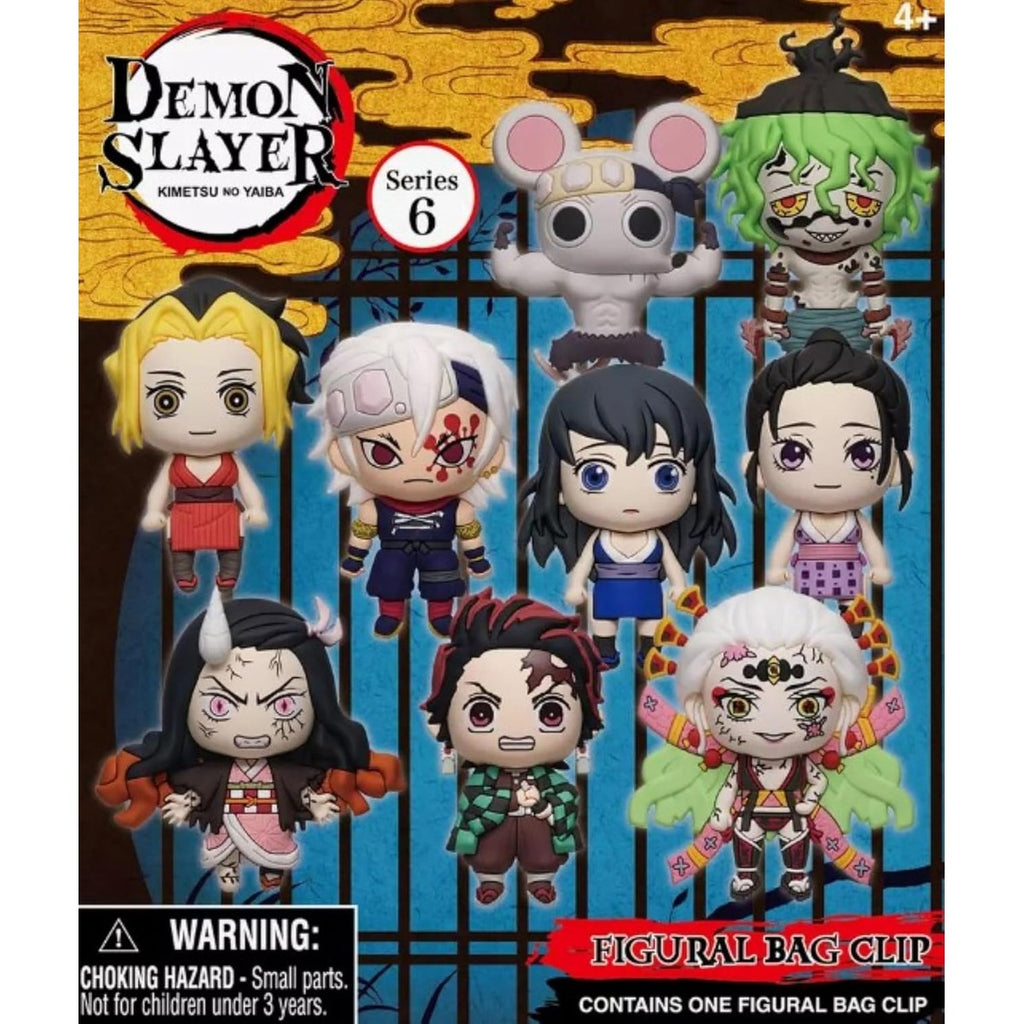 Amazon.com: Monogram Demon Slayer Kimetsu No Yaiba 3D Foam Figural Bag Clip | ONE Random Character per Blind Bag : Clothing, Shoes & Jewelry