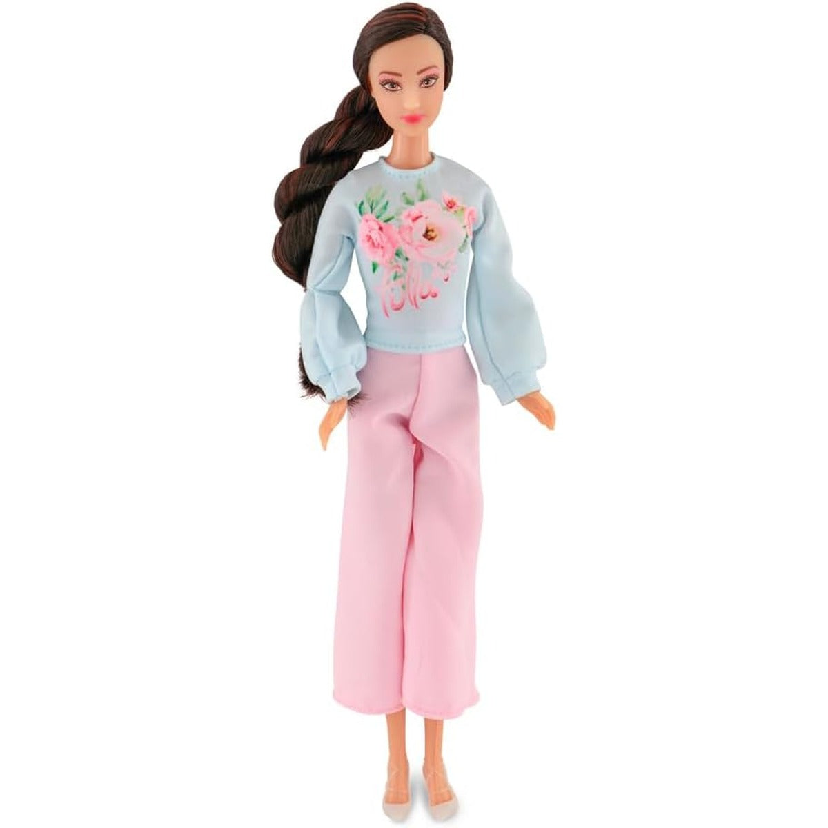 Fulla Doll with Living Room Set Includes Sofa, Cushions, Tea Cups, Lamp, Flowers and Phone & Cozy Room Playset for
