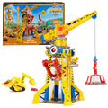 Ruben & Compagnie Brico Park – Interactive Construction Crane – Ruben Figurine Vehicle and Company to Collect – with Magic Sand Kinetic Sand – Paw Patrol Toy – Children's Toy for Ages 3 and Above
